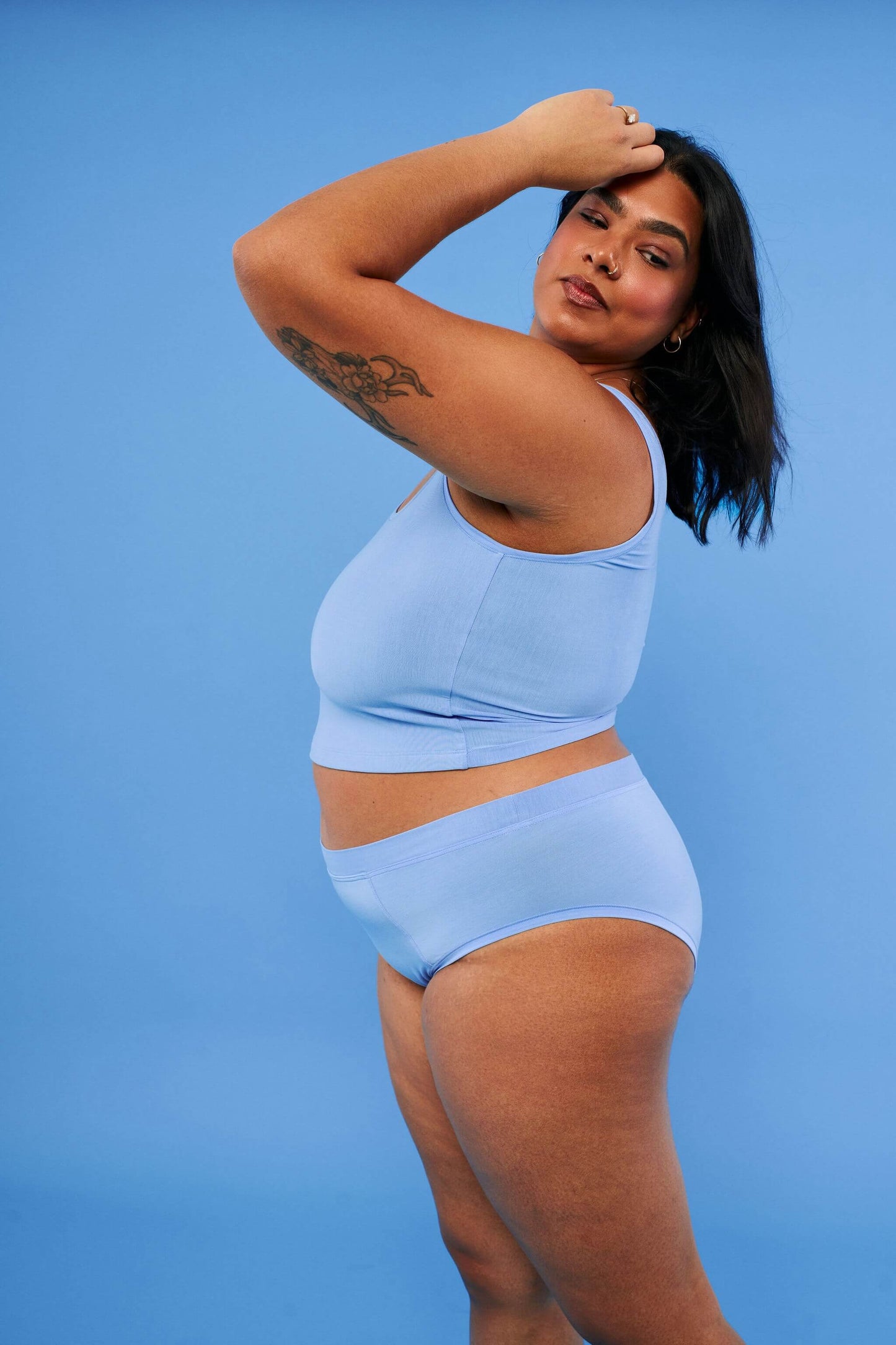 Sky Blue | Model is wearing size 2XL