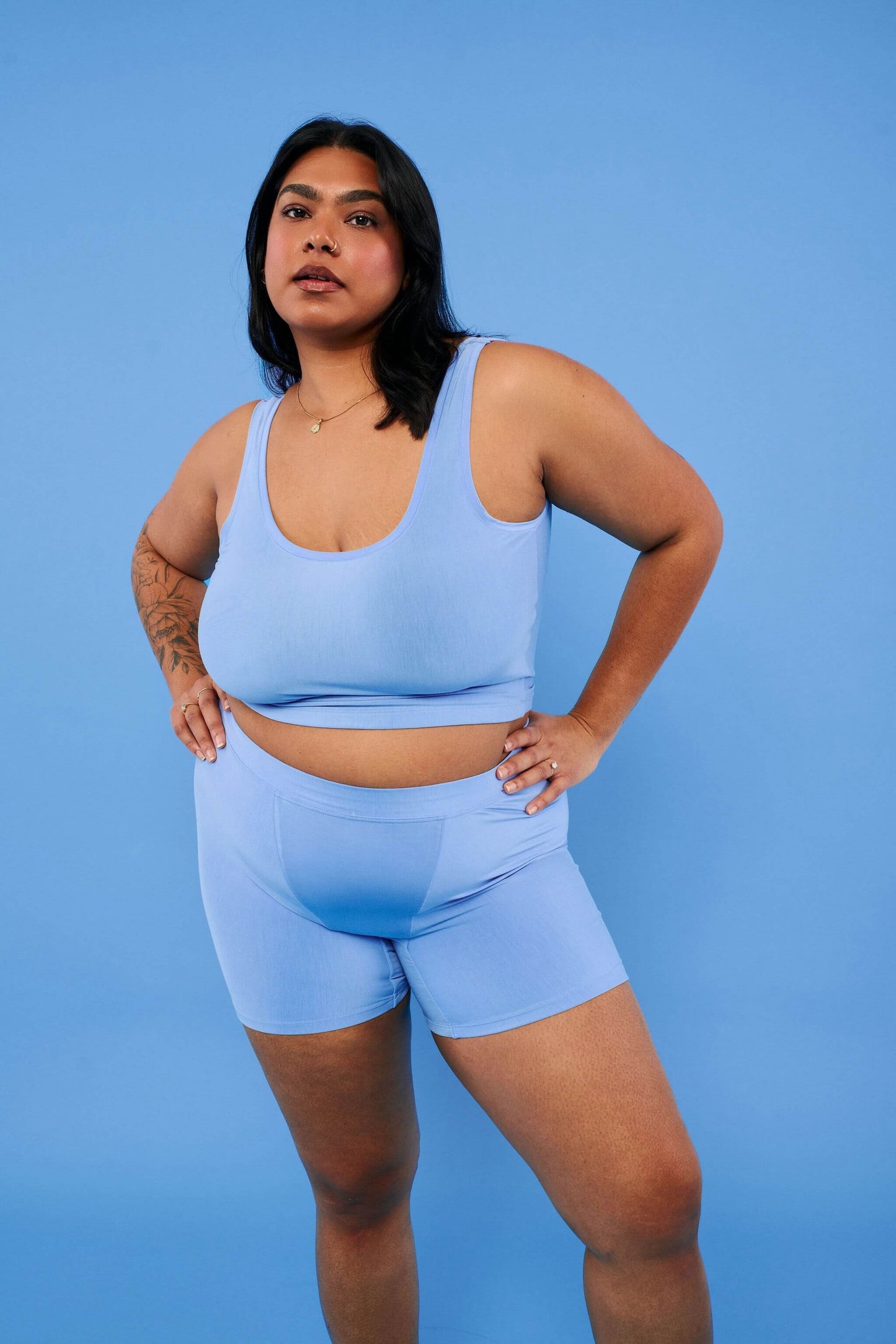 Sky Blue | Model is wearing size 2XL