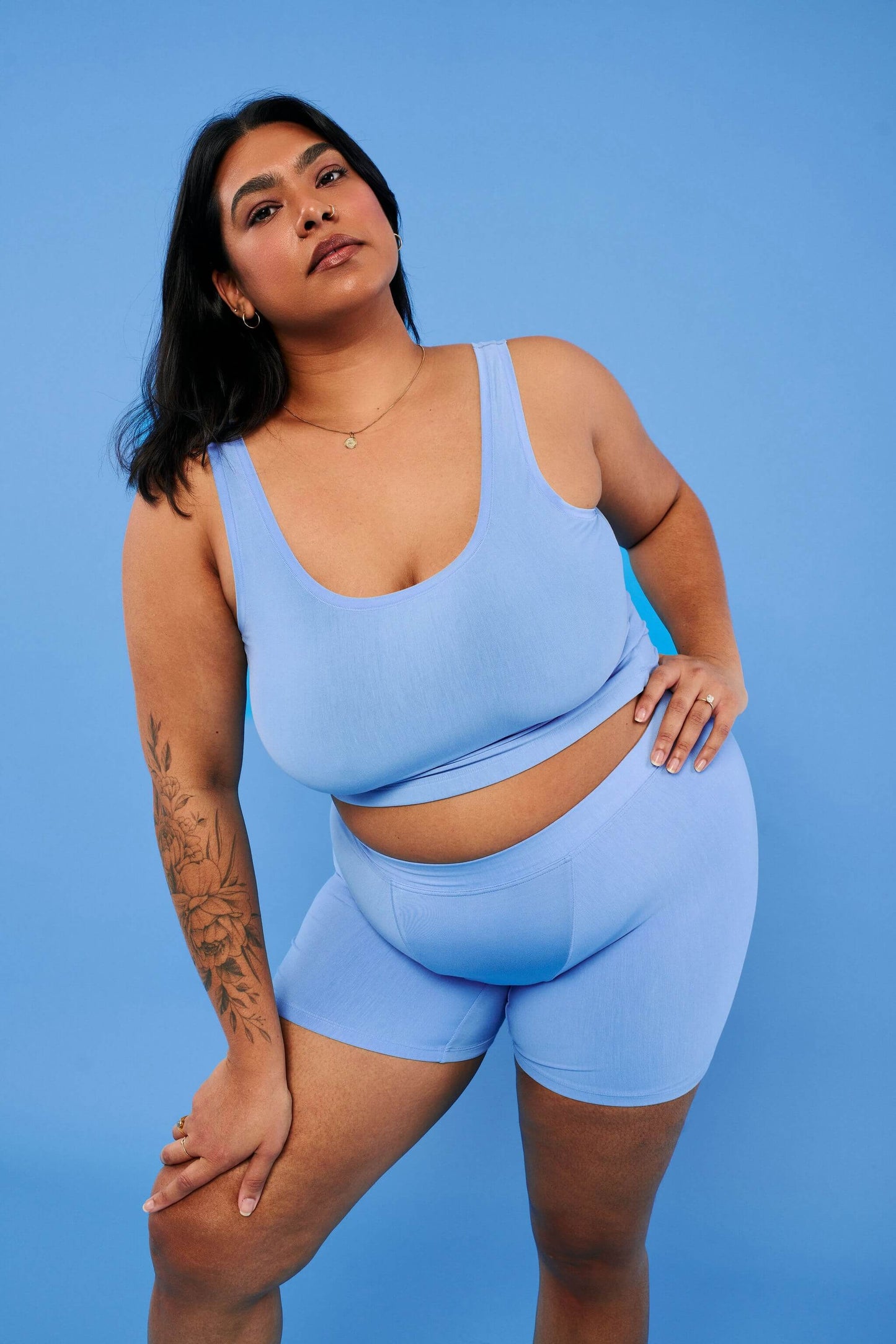 Sky Blue | Model is wearing size 2XL