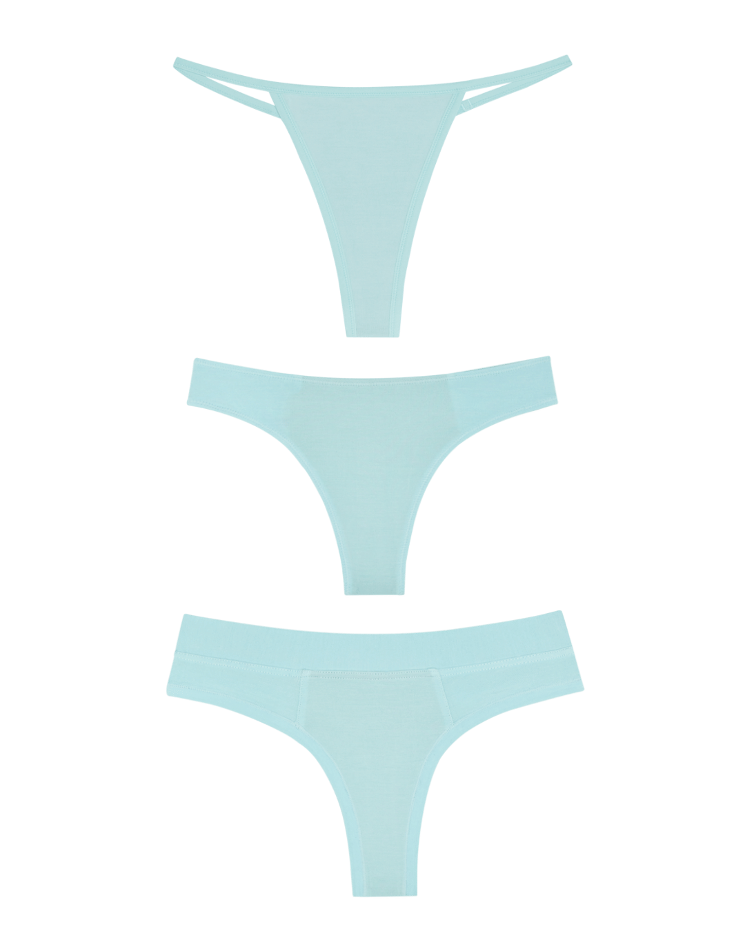 Plunge Mixed Thong 3-Pack