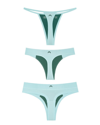 Plunge Mixed Thong 3-Pack