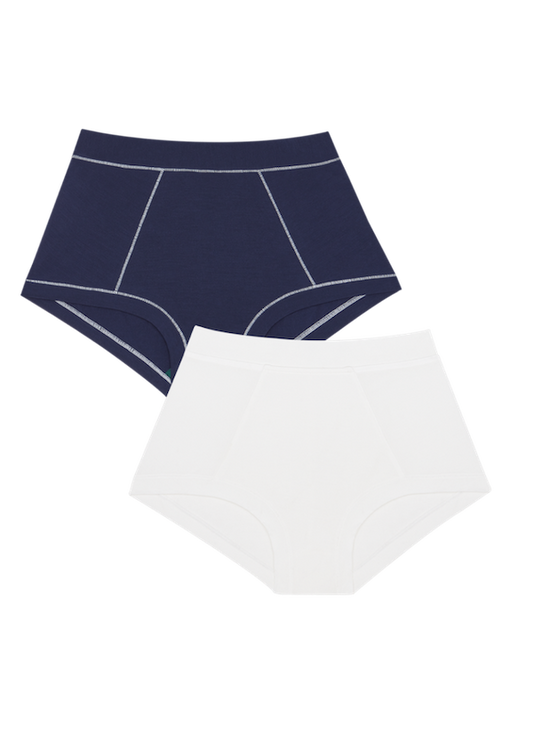 Navy / White