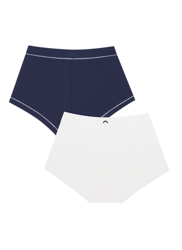 Navy / White