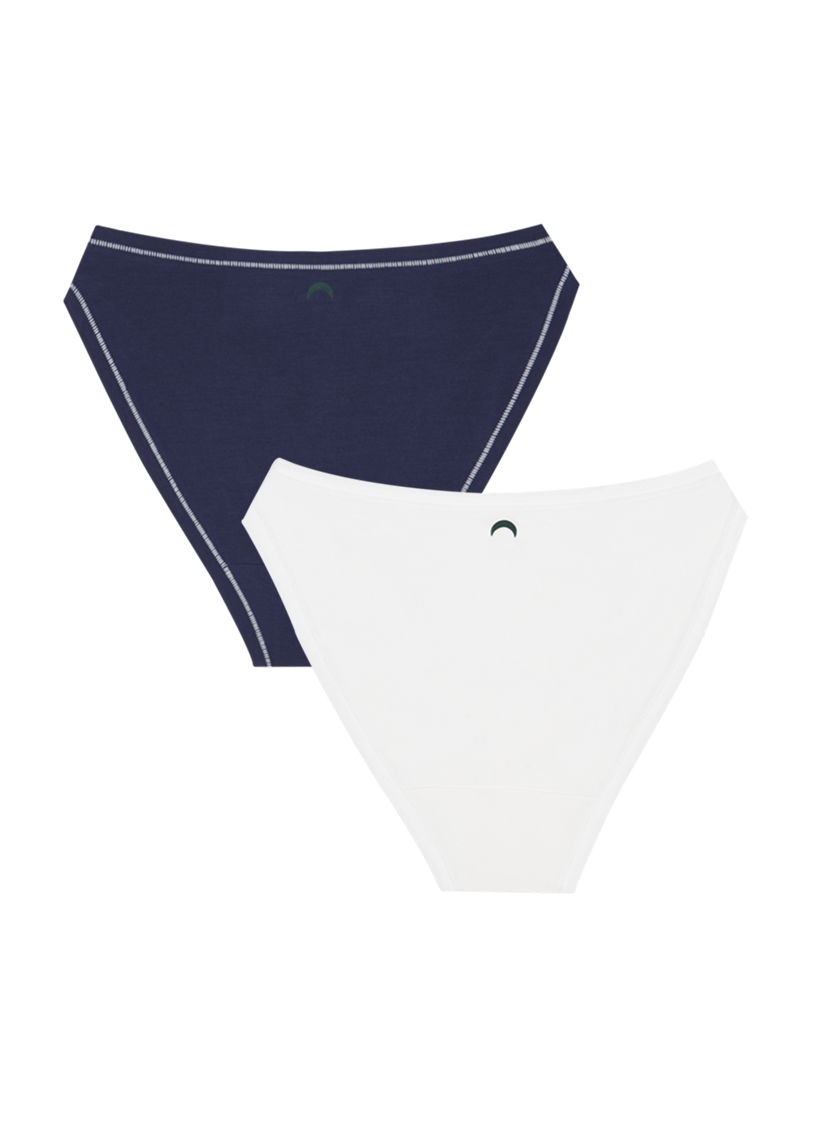 Navy / White