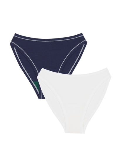 Navy / White