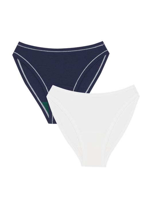Navy / White