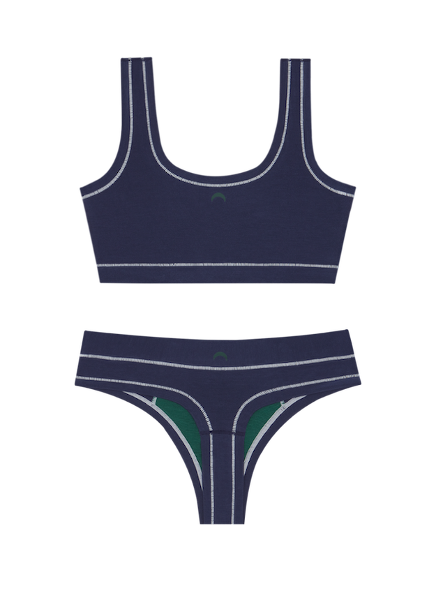 Sporty Bralette & Thong Set