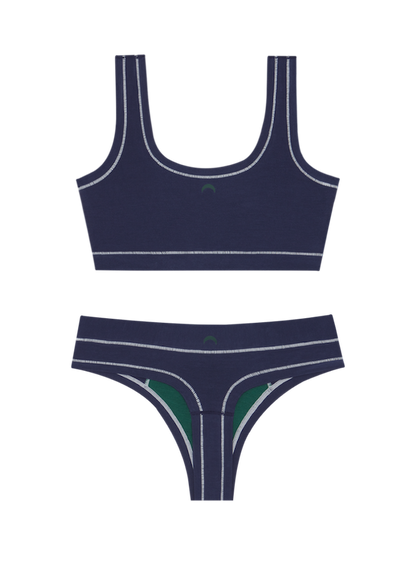 Navy / White