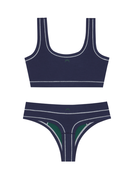 Navy / White
