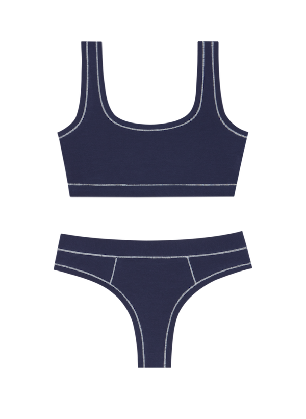 Navy / White
