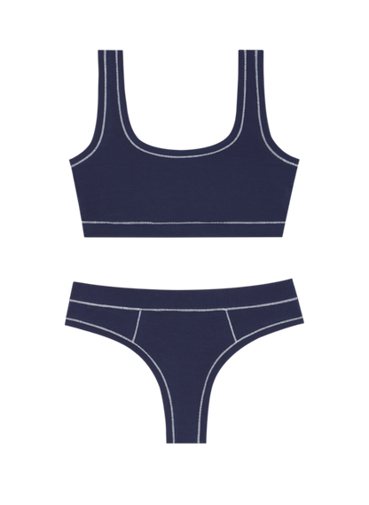 Navy / White