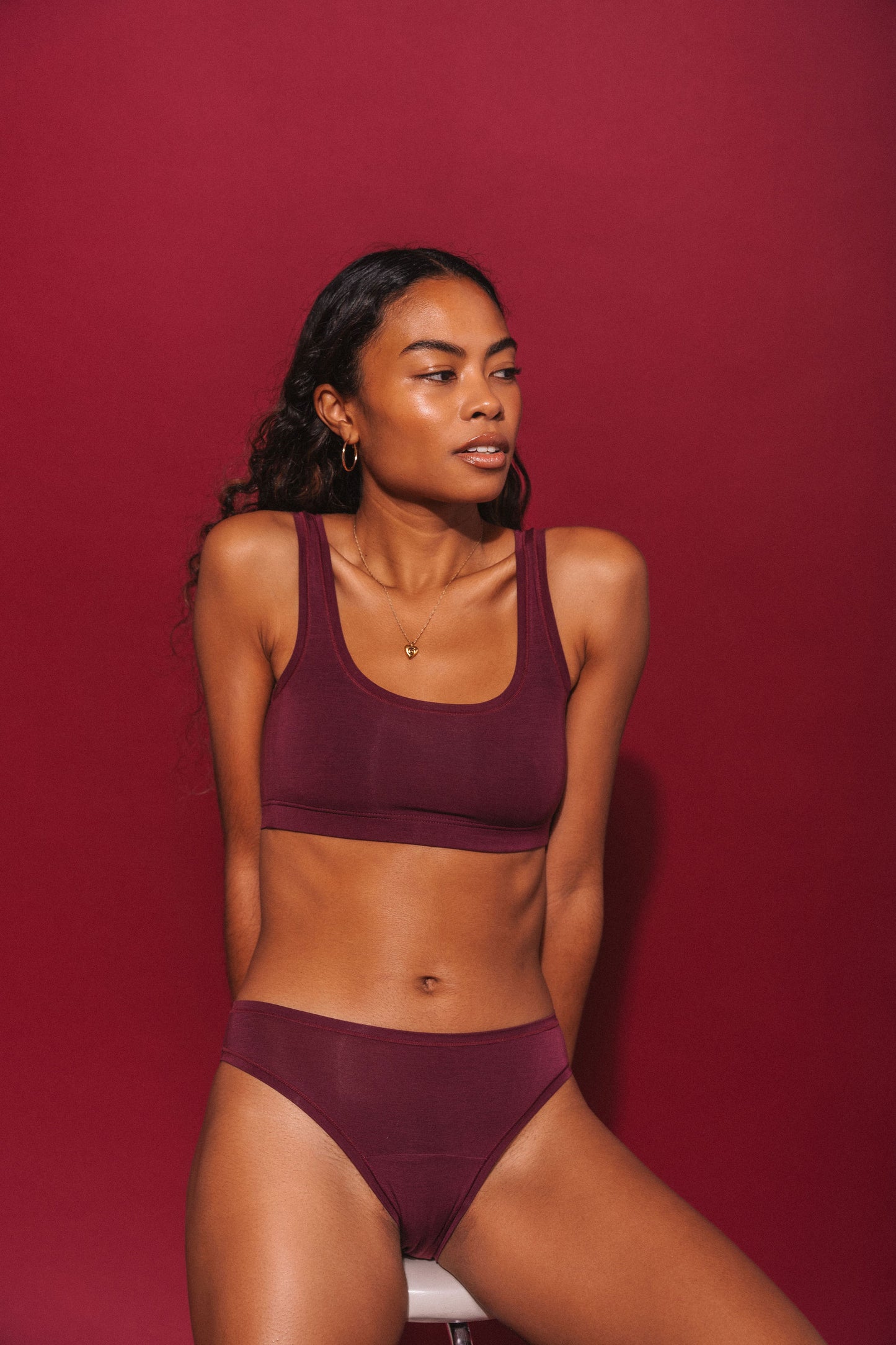 Maroon | Model is wearing size XS