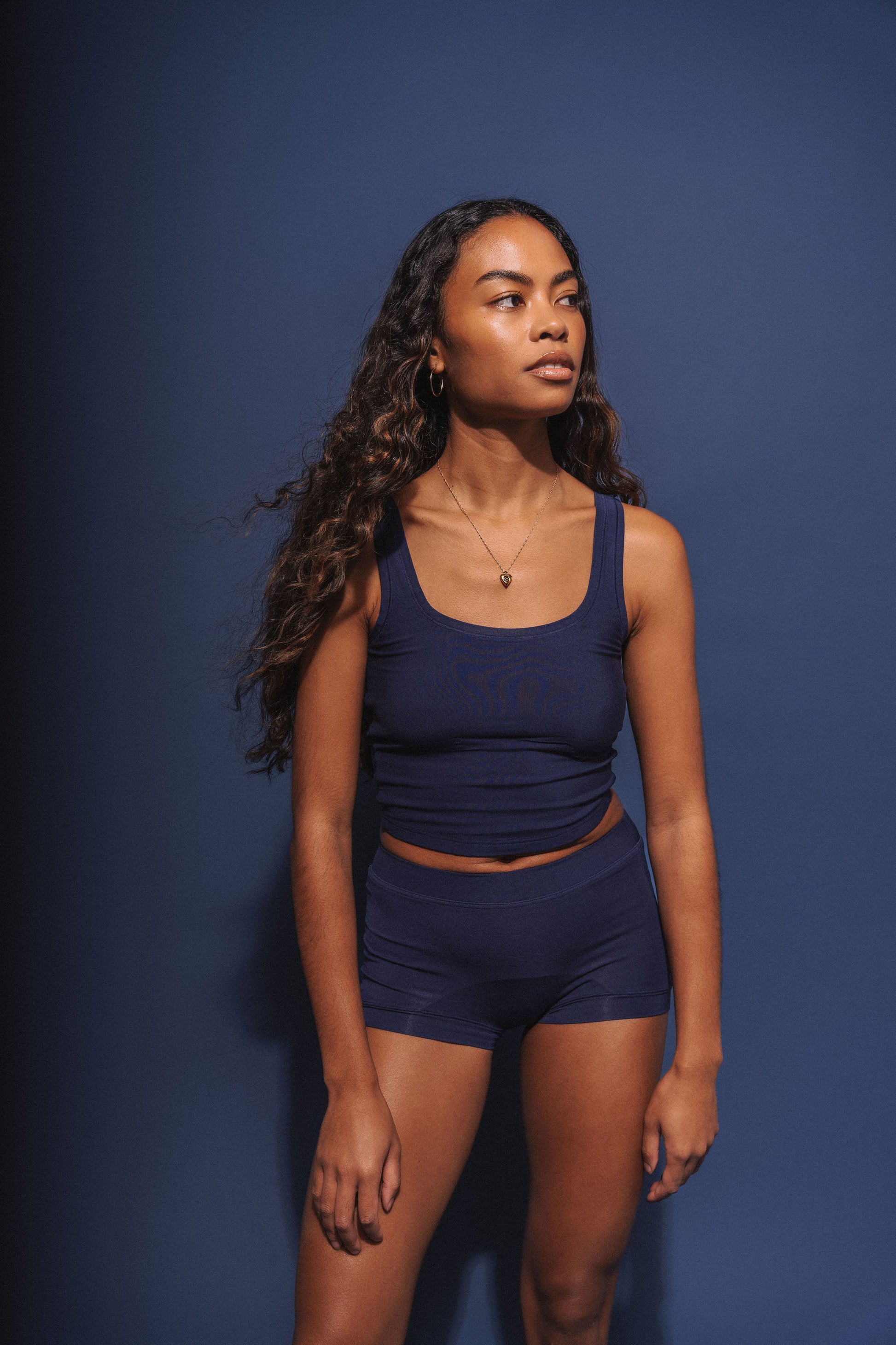 Navy | Model is wearing size XS