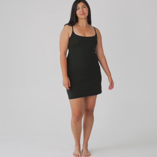 Black | Model is size M top, L bottom and 5'10"