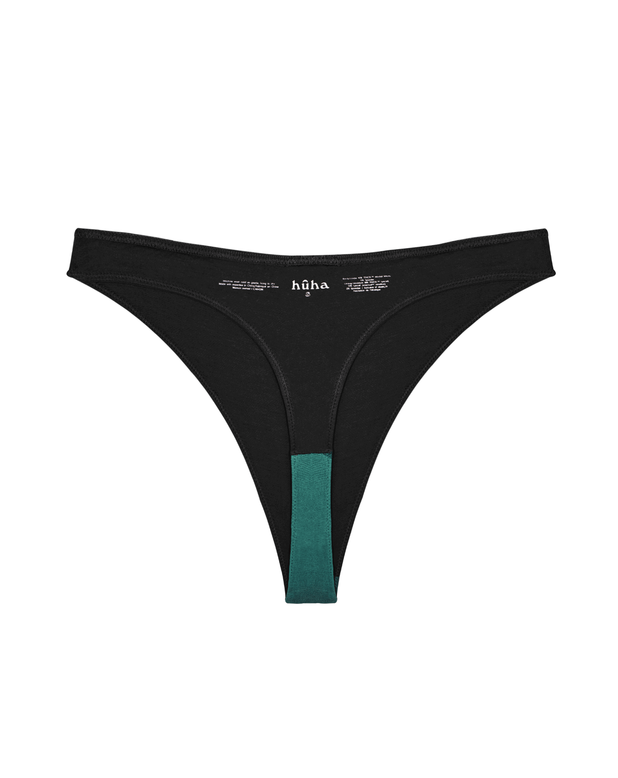 Cotton Whisperwomens Thong Panties Underwear Black 8 Pack Xl